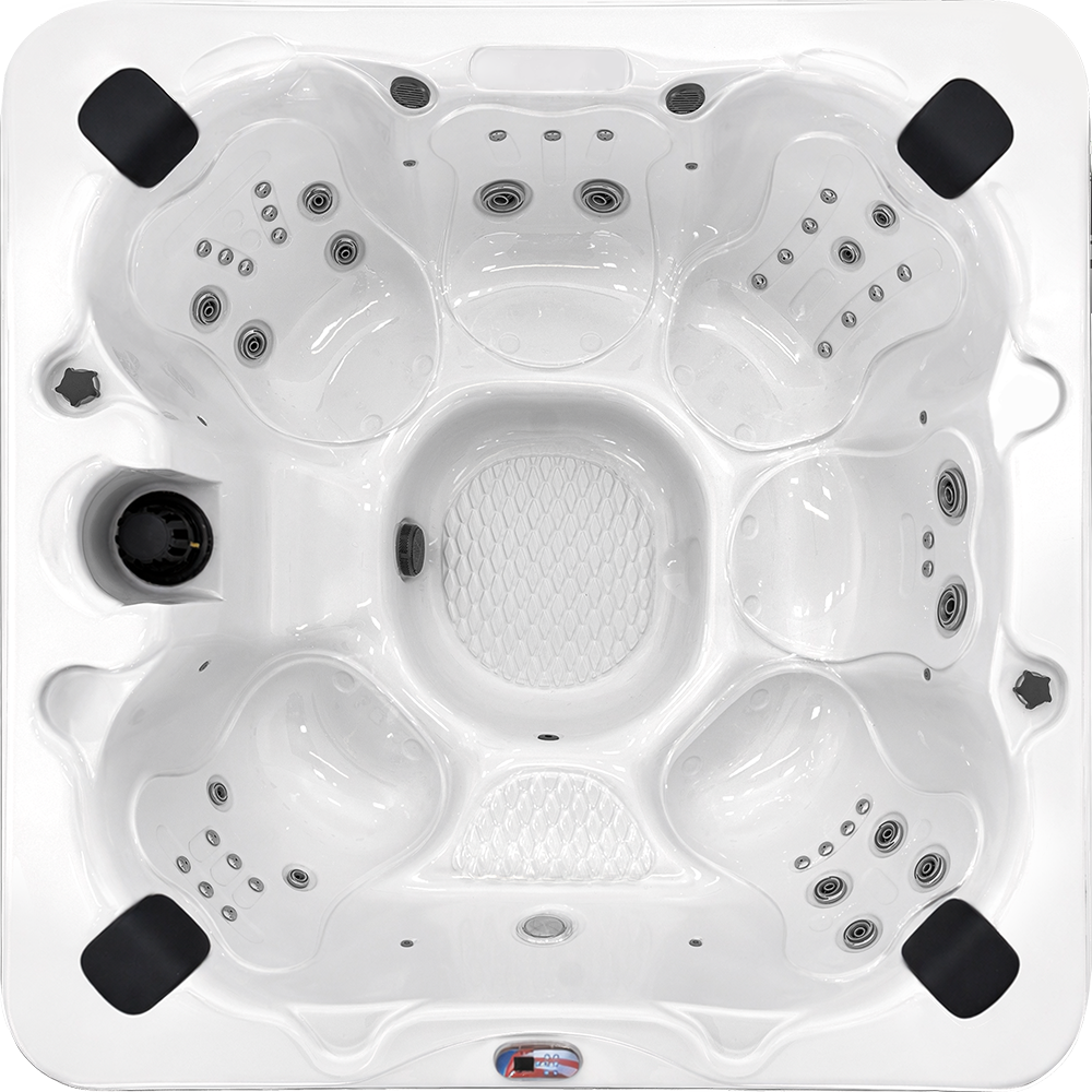 Hot Tubs, Spas, Portable Spas, for sale American Spas AMZ_745B-Top-White.png